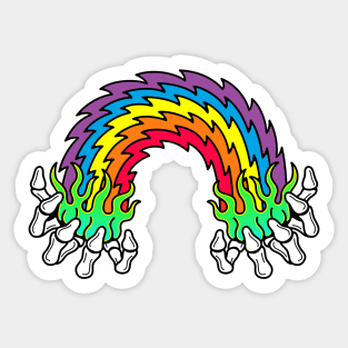 Electric Rainbow Wizard Magic Sticker